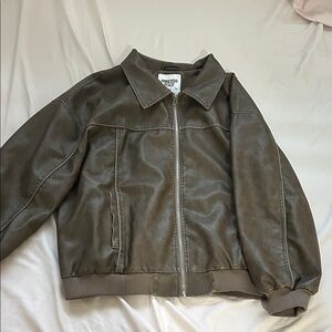 Princess Polly Tan Faux Leather Jacket